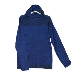 Zella Blue Performance Top Shirt Womens Size Medium Athletic Base Layer Hoodie